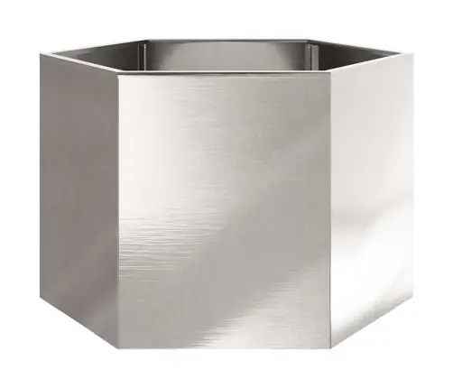 Sodo Lovelis, 69X60X45cm Nerūdijantis Plienas, Šešiakampis