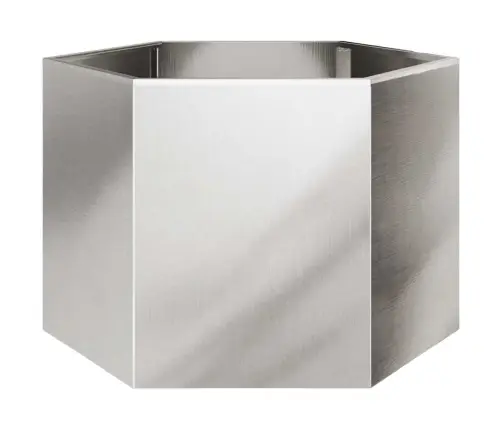 Sodo Lovelis, 69X60X45cm Nerūdijantis Plienas, Šešiakampis