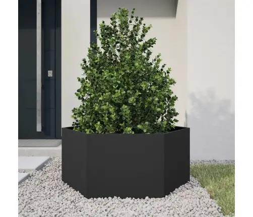 Kuusnurkne Aia Taimekast, Must, 104X90X45 cm Teras