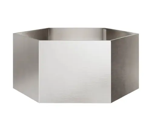 Sodo Lovelis, 104X90X45cm Nerūdijantis Plienas, Šešiakampis