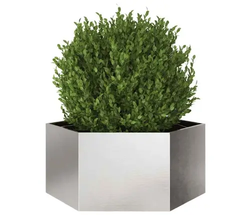 Sodo Lovelis, 104X90X45cm Nerūdijantis Plienas, Šešiakampis