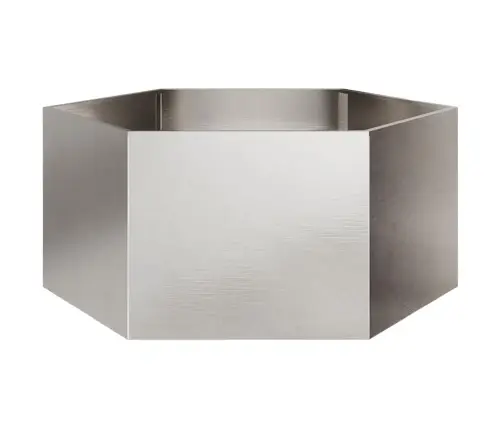 Sodo Lovelis, 104X90X45cm Nerūdijantis Plienas, Šešiakampis