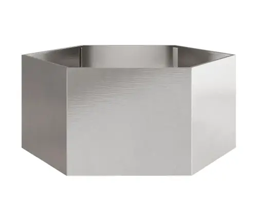 Sodo Lovelis, 104X90X45cm Nerūdijantis Plienas, Šešiakampis