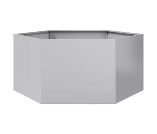 Dārza Puķu Kaste, Sešstūra, 104X90X45 Cm, Cinkots Tērauds Vidaxl