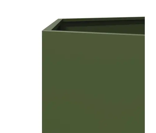 Puķu Kaste, Olīvu Zaļa, Sešstūra, 138X120X45 Cm, Tērauds Vidaxl