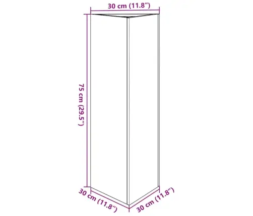 Dārza Puķu Kastes, 2 Gab., Olīvu Zaļa, 30X26X75 Cm, Tērauds Vidaxl