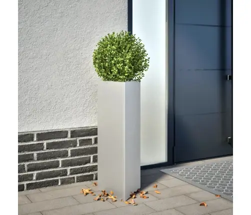 Dārza Puķu Kaste, 30X26X75 Cm, Cinkots Tērauds Vidaxl