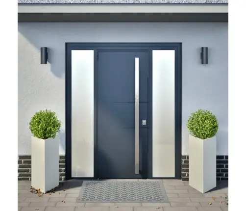 Aia Taimekastid 2 Tk, Valge, Kolmnurk, 40X34,5X70 cm Teras