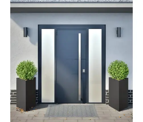 Aia Taimekastid 2 Tk, Must, Kolmnurk, 50X43X75 cm Teras