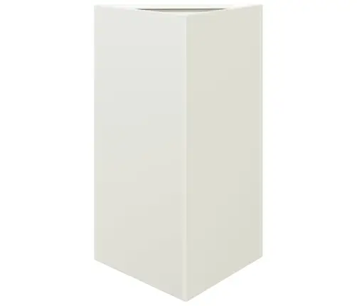 Kolmnurkne Aia Taimekast, Valge, 50X43X75 cm Teras
