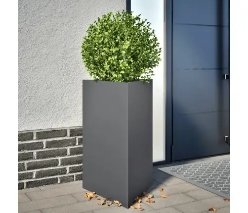 Aia Taimekastid 2 Tk Antratsiithall Kolmnurk 50X43X75 Cm Teras