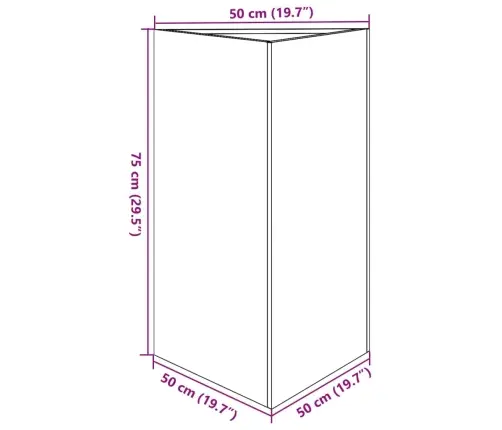 Sodo Loveliai, 2Vnt., 50X43X75cm Nerūdijantis Plienas