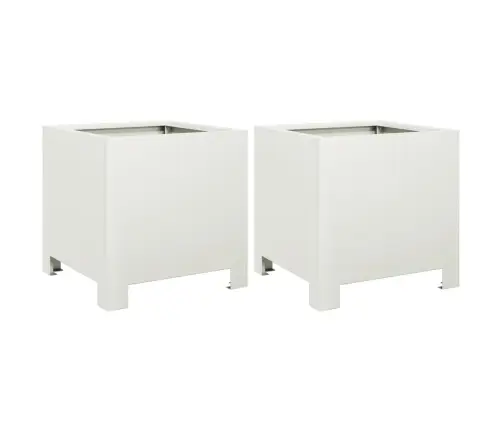 Aia Taimekastid 2 Tk, Valge, 30X30X30 cm Teras