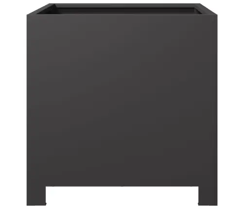Dārza Puķu Kaste, Melna, 40X40X40 Cm, Tērauds Vidaxl