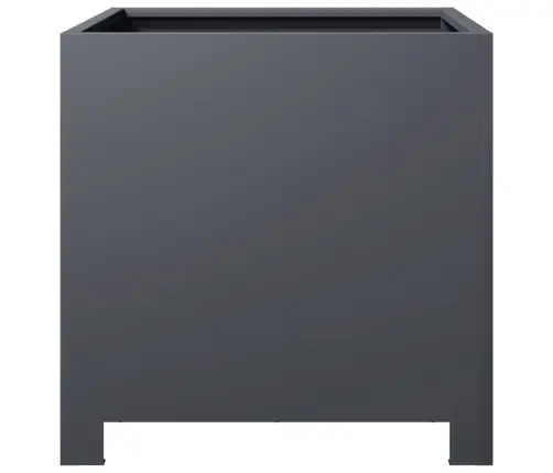 Sodo Lovelis, Antracito Spalvos, 40X40X40cm Plienas