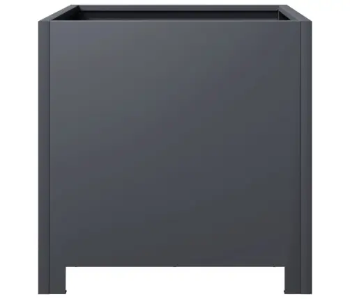 Sodo Lovelis, Antracito Spalvos, 40X40X40cm Plienas