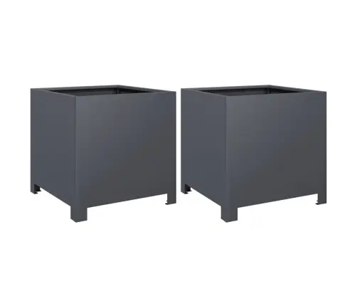 Aia Taimekastid 2 Tk, Antratsiithall, 40X40X40 cm Teras