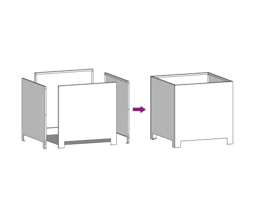 Dārza Puķu Kaste, Olīvu Zaļa, 40X40X40 Cm, Tērauds Vidaxl
