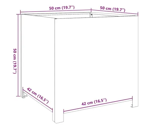 Sodo Lovelis, 50X50X50cm Galvanizuotas Plienas