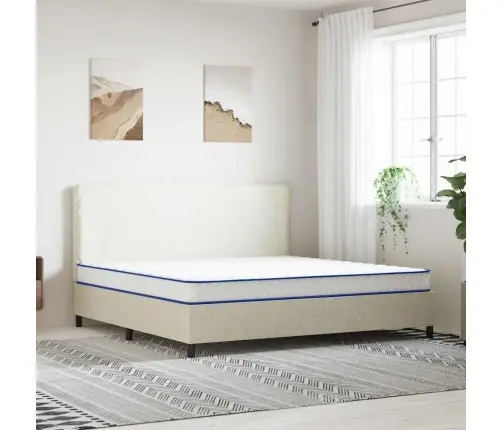 Mäluvahust Madrats Valge 200X200X17 Cm Pehme Mäluvahust Madrats Valge 200X200X17 Cm Pehme