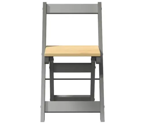 Ēdamistabas Krēsli, Saliekami, 4 Gab., Corona, Pelēks, Priede Vidaxl