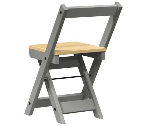 Ēdamistabas Krēsli, Saliekami, 4 Gab., Corona, Pelēks, Priede Vidaxl