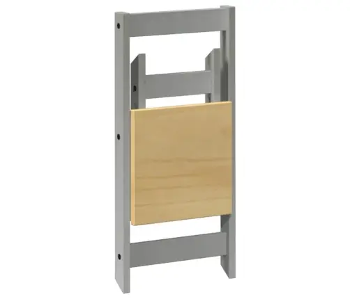 Ēdamistabas Krēsli, Saliekami, 4 Gab., Corona, Pelēks, Priede Vidaxl