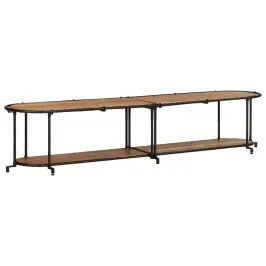 Tv Skapītis, 200X42X40 Cm, Akācijas Masīvkoks Vidaxl