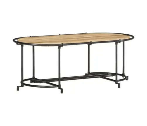 Kavos Staliukas 110X55X40 Cm Masyvus Medis Rough Mango