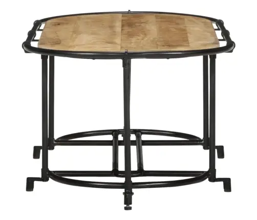 Kavos Staliukas 110X55X40 Cm Masyvus Medis Rough Mango