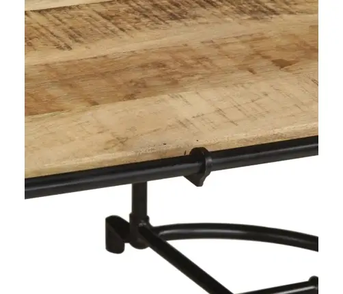 Kavos Staliukas 110X55X40 Cm Masyvus Medis Rough Mango