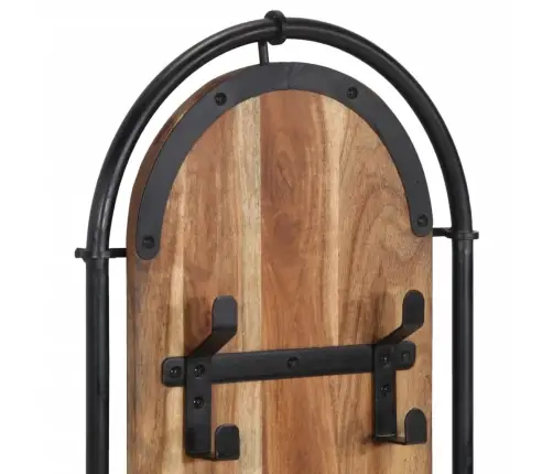 Seinale Kinnitatav Riidenagi 4 Konksuga, 2 Tk, Akaatsiapuit