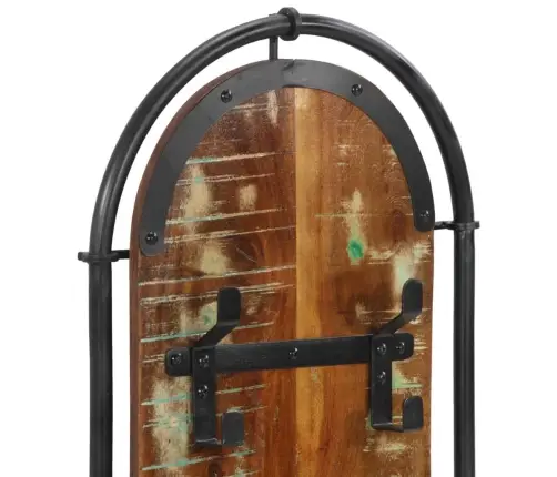 Seinale Kinnitatav Riidenagi 4 Konksuga, 2 Tk, Taastatud Puit