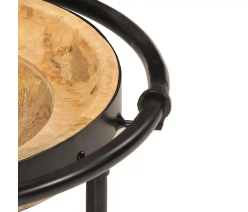 2 Gabalu Sānu Galda Komplekts Masīvkoka Mango Vidaxl