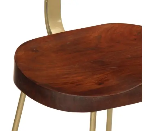 Bāra Krēsli, 2 Gab., 49X43X88 Cm, Mango Masīvkoks Vidaxl