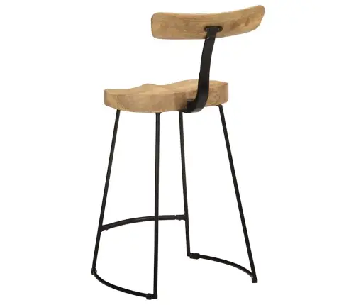 Bāra Krēsli, 2 Gab., 49X43X88 Cm, Mango Masīvkoks Vidaxl