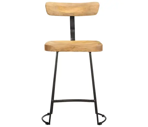 Baro Taburetės, 2Vnt., 49X43X79 cm Medžio Masyvo Mango