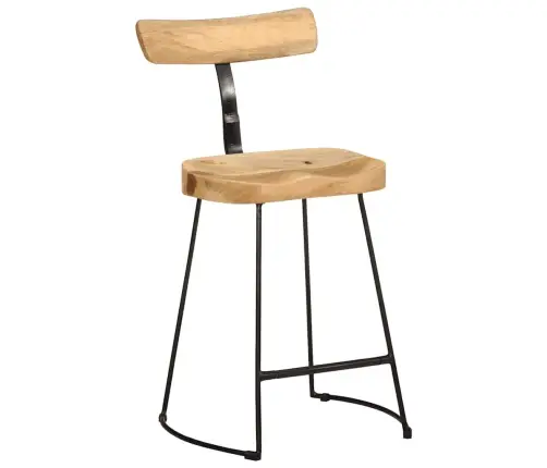 Baro Taburetės, 2Vnt., 49X43X79 cm Medžio Masyvo Mango