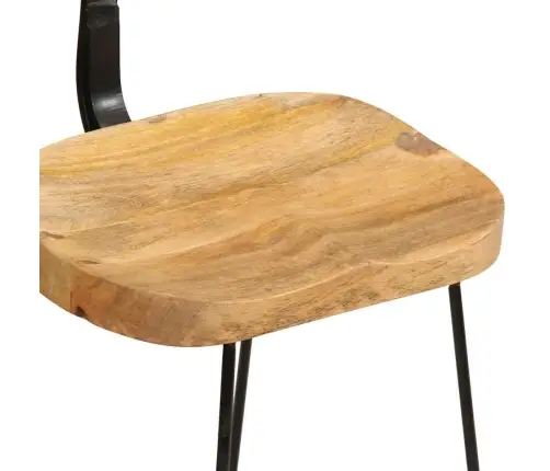 Baro Taburetės, 2Vnt., 49X43X79 cm Medžio Masyvo Mango