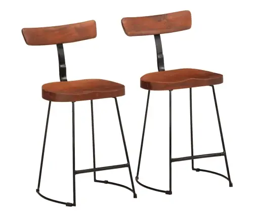 Bāra Krēsli, 2 Gab., 49X43X79 Cm, Mango Masīvkoks Vidaxl