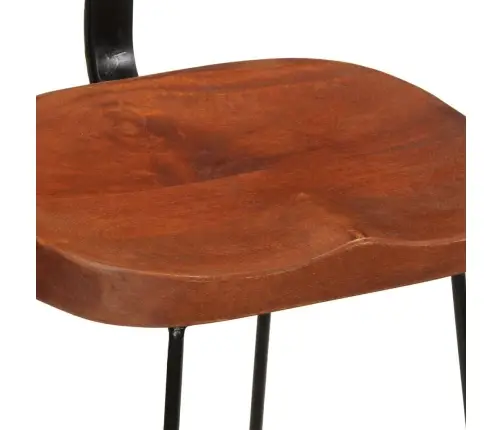 Bāra Krēsli, 2 Gab., 49X43X79 Cm, Mango Masīvkoks Vidaxl