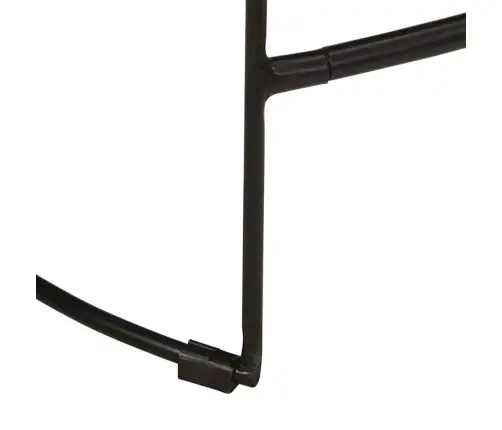 Bāra Krēsli, 2 Gab., Melni, 46X38X52 Cm, Mango Masīvkoks Vidaxl