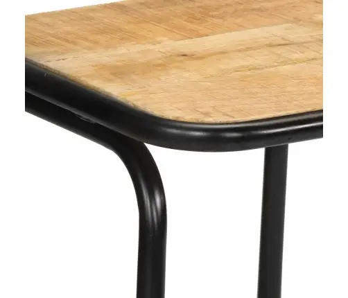 Bāra Krēsli 2 Gab 46X35,5X80 Cm Masīvkoka Raupja Mango Vidaxl