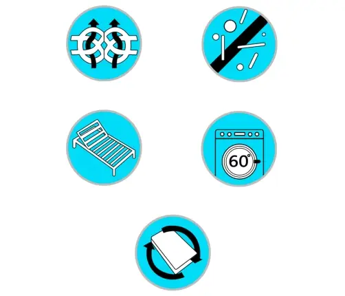 Vedrumadrats, 200 X 70 X 20 Cm Keskmise Pehmusega, Kangas