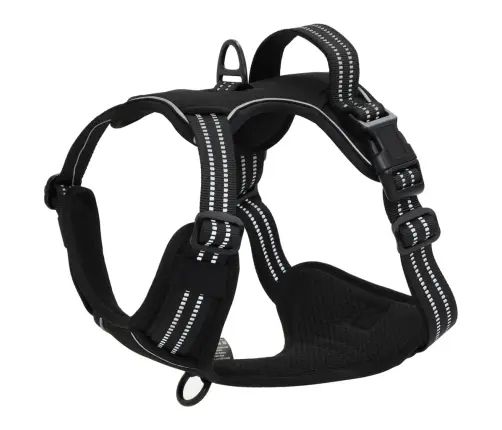 Diržai Šunims Su Atspindinčiomis Juostelėmis, Juodi, S