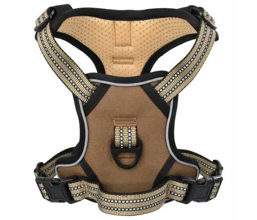 Diržai Šunims Su Atspindinčiomis Juostelėmis, Rudas, Xl