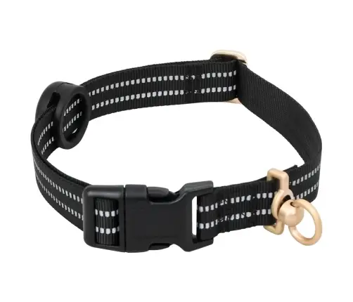 Suņu Siksnas Ar Pavadu Un Kakla Siksnu, Regulējamas, Melnas, M Vidaxl