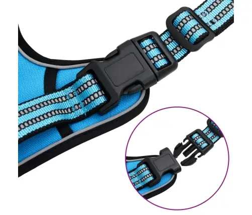 Koera Traksid Rihma Ja Kaelarihmaga, Reguleeritav, Sinine M