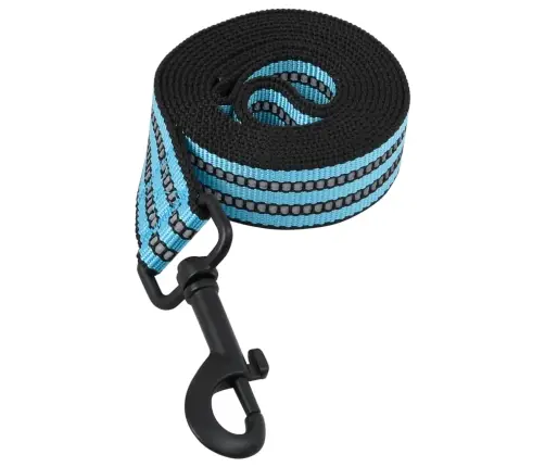 Suņu Siksnas Ar Pavadu Un Kakla Siksnu, Regulējamas, Zilas, L Vidaxl