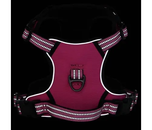 Suņu Siksnas Ar Pavadu Un Kakla Siksnu, Regulējamas, Rozā, L Vidaxl